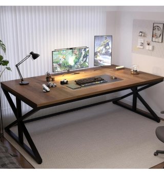 Mesa de madera IBF con patas metálicas