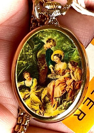 Reloj Colgante Mecánico Sunna Dorado