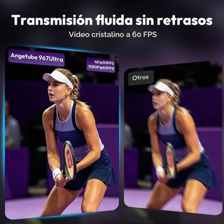 Nuevo Webcam 4K con Luz y Micrófono
