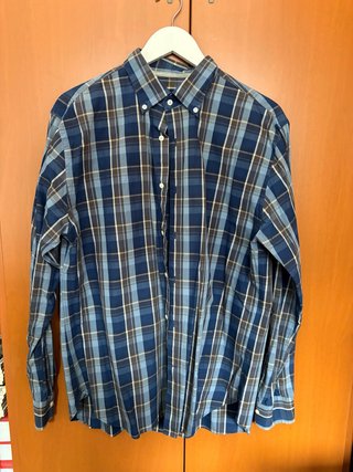 Camisa Pedro del Hierro cuadros azul y marrón