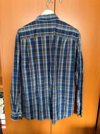 Camisa Pedro del Hierro cuadros azul y marrón