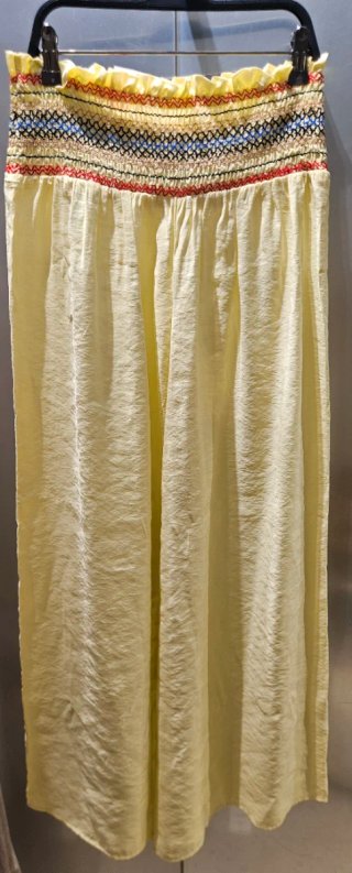 Pantalón Zara cintura elástica nido abeja