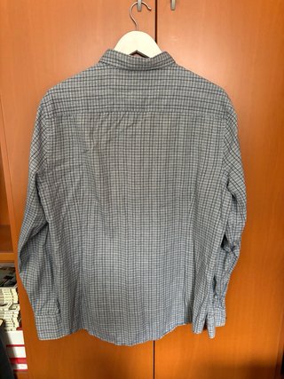 Camisa Massimo Dutti cuadros azul y gris