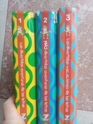 Lote de 3 libros para aprender las letras y leer