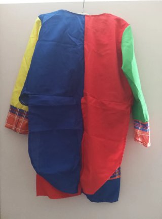 Disfraz de payaso colorido talla XL infantil