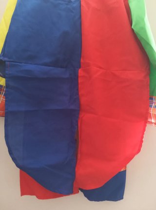 Disfraz de payaso colorido talla XL infantil