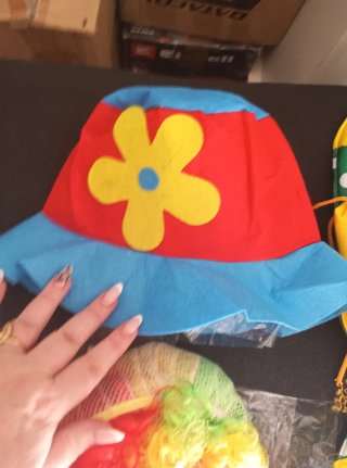 Disfraz de payaso colorido talla XL infantil