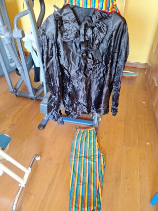 Disfraz lentejuelas chaqueta y pantalón