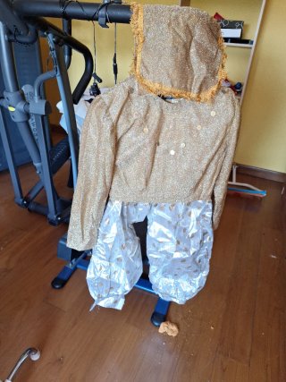 Disfraz lentejuelas chaqueta y pantalón