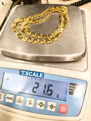 Cadena Italiana Oro 18kt de 60cm largo