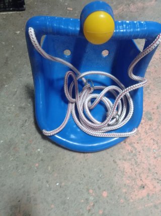 Columpio infantil para bebés azul