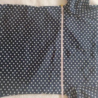 Blusa lunares azul marino y blanco Talla M/L
