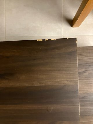 Mueble modular madera oscura