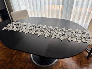 Tapete ganchillo camino de mesa crochet 165x40 cms