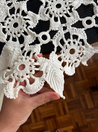 Tapete ganchillo camino de mesa crochet 165x40 cms