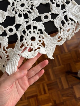 Tapete ganchillo camino de mesa crochet 165x40 cms