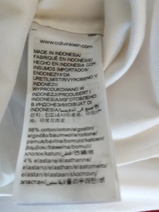 Camisa Calvin Klein Blanca Hombre Talla M