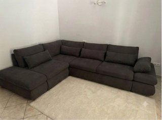 Divano letto angolare con penisola