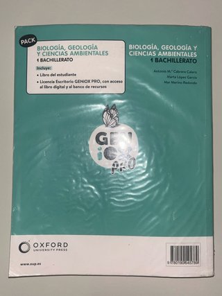 Libro Biología, Geología y CC. Ambientales 1º Bach