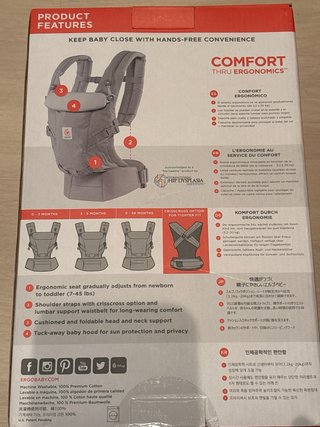 Mochila Ergobaby Adapt Gris Perla