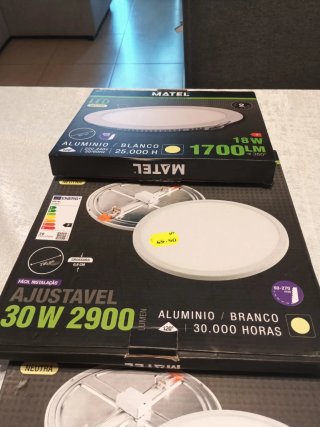 Panel LED 30W 2900 Lúmenes Aluminio Blanco