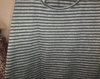 Camiseta de tirantes tipo nadadora brillante talla