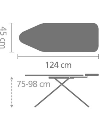 Tabla de planchar Brabantia 124x45 cm