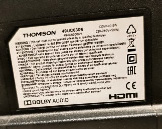 TV LED Thomson 49 4K UHD
