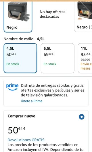 Cecotec Freidora de Aire sin Aceite 4,5L