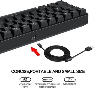 Teclado Gaming Mecánico 60% NUEVO