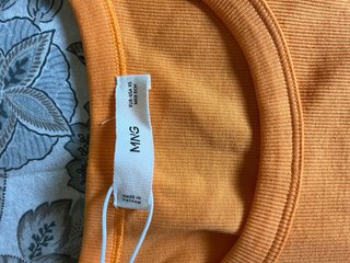Conjunto Mango Verano Naranja y Blanco