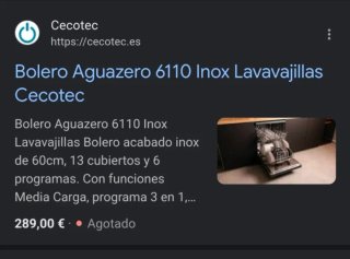 Cecotec Lavavajillas Bolero 60cm