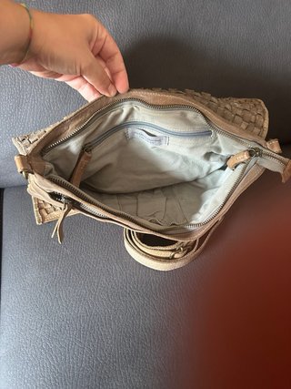 Bolso Biba Piel Trenzado excelente estado