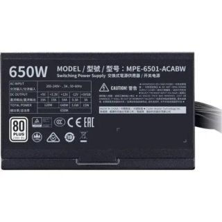 Fuente ATX Modular 650W 80+ White Cooler Master MWE 650