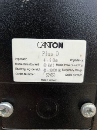 Sonido Pareja De Altavoces Canton Plus D