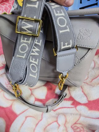 Bolso Loewe Puzzle Pequeño Gris Elefante
