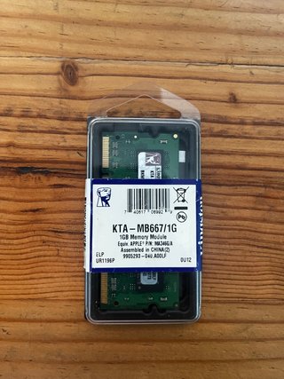 Kingston1GB DDR2  Memoria compatible mac