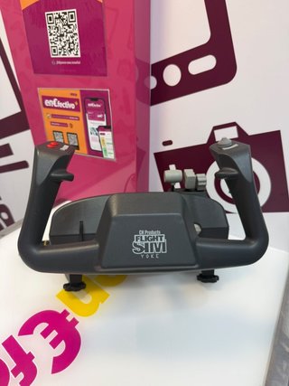 Accesorio Simulador De Vuelo Para Pc Volante + Pedales