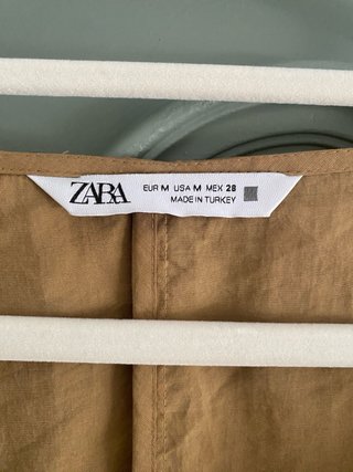 Vestido Zara marrón manga larga