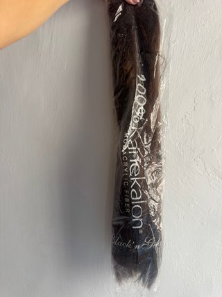 Kanekalon extensiones pelo castaño