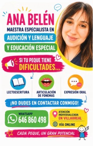 Maestra especialista en audición y lenguaje