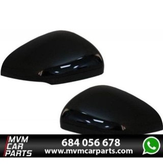 Carcasas de espejo retrovisor en Negro Brillo para