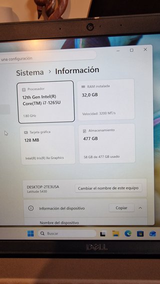 Dell Latitude 5430 i7 12ª Gen | 32GB RAM | SSD