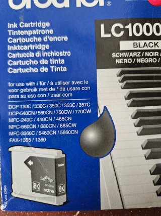 4 Cartuchos Tinta Originales Brother LC1000