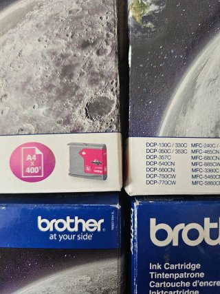 4 Cartuchos Tinta Originales Brother LC1000