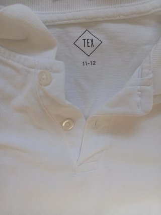 Lote 3 polos blancos manga larga