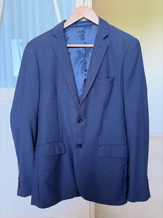 Americana Easy Wear Talla 48 Slim Fit Azul