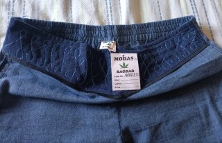 Pantalón ancho vaquero con bordados