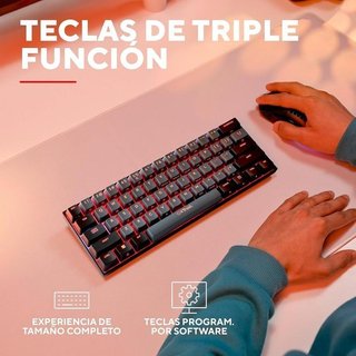 Teclado mecánico 60% español GXTrust Revyn NUEVO