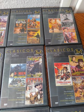 Lote 12 DVDs Grandes Clásicos Cine Oeste